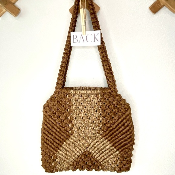MACRAMÉ Tan & Brown Small Shoulder Bag - Picture 2 of 10
